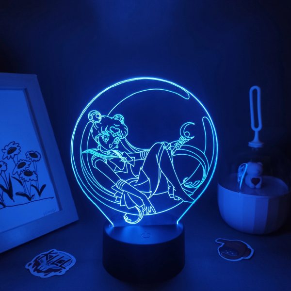 SERENA TSUKINO LED ANIME LAMP (SAILOR MOON) Otaku0705 TOUCH +(REMOTE) Official Anime Light Lamp Merch