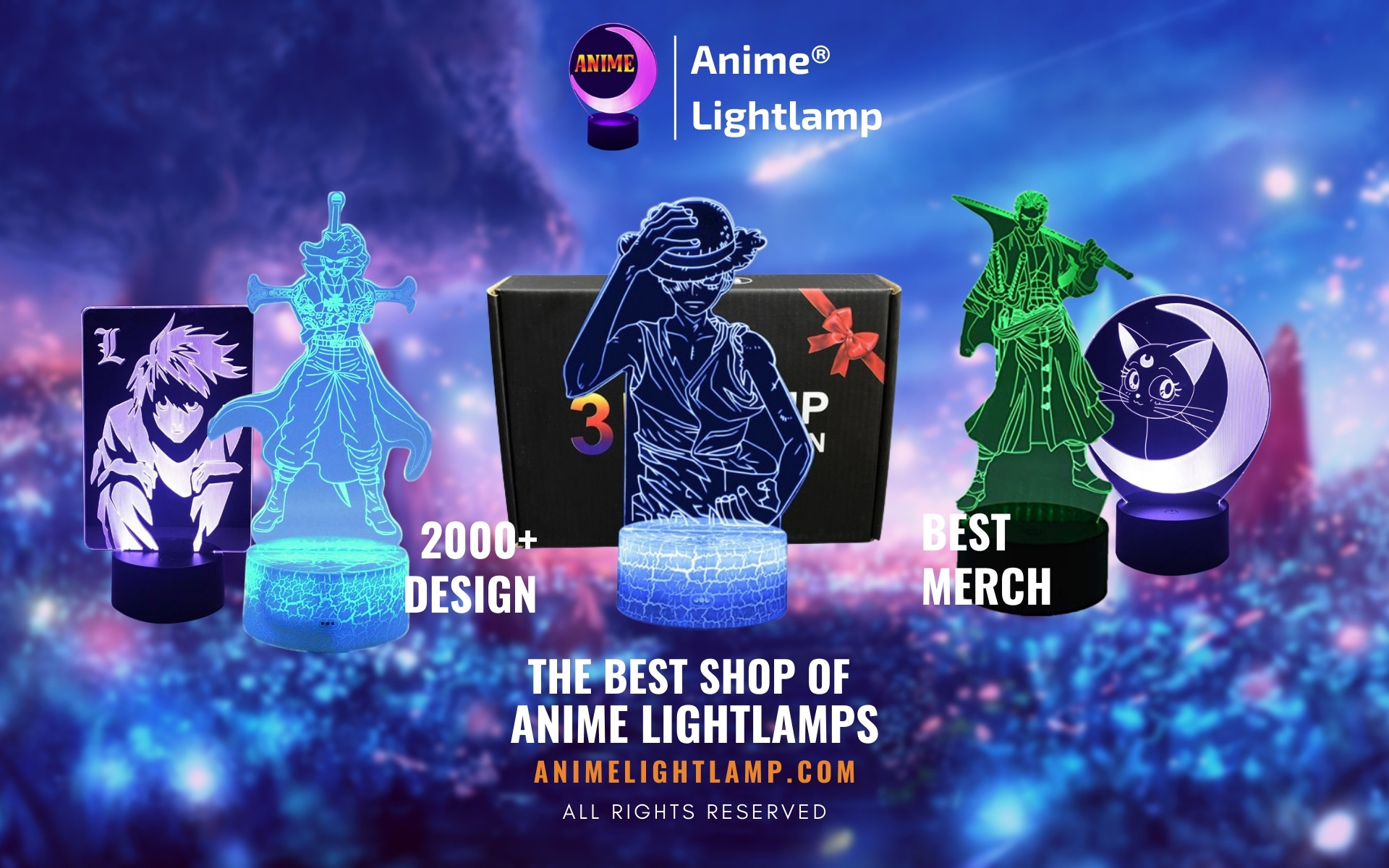 Anime Lightlamp Web Banner 1 - Anime 3D lamp