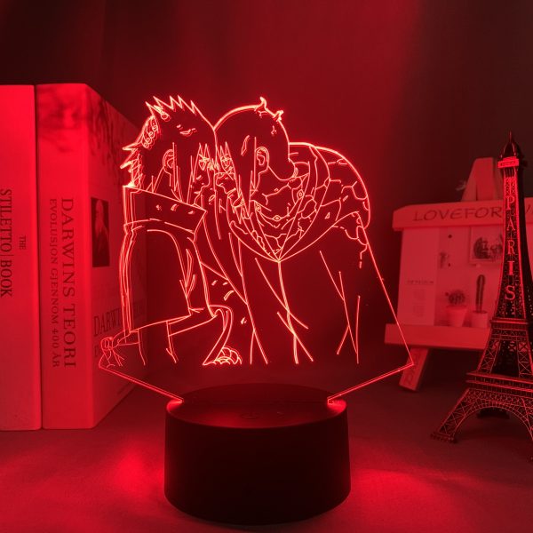 SASUKE & ITACHI LED ANIME LAMP (NARUTO) Otaku0705 TOUCH Official Anime Light Lamp Merch