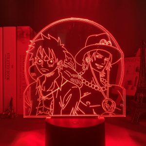 LUFFY AND ACE LED ANIME LAMP (ONE PIECE) Otaku0705 TOUCH Official Anime Light Lamp Merch