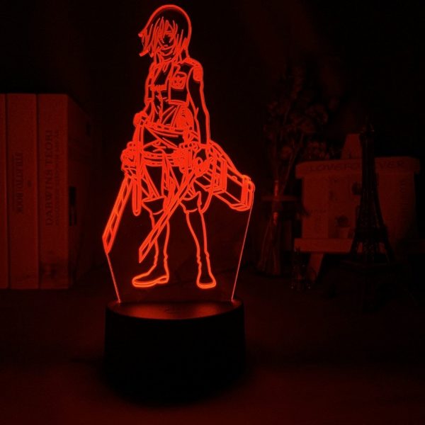 MIKASA LED ANIME LAMP (ATTACK ON TITAN) Otaku0705 TOUCH Official Anime Light Lamp Merch