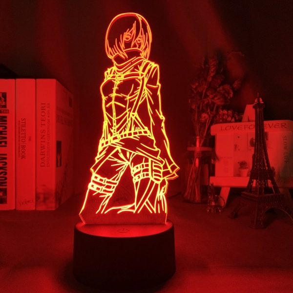 MIKASA ACKERMAN LED ANIME LAMP (ATTACK ON TITAN) Otaku0705 TOUCH Official Anime Light Lamp Merch
