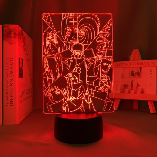 AKATSUKI+ LED ANIME LAMP (NARUTO) Otaku0705 TOUCH Official Anime Light Lamp Merch