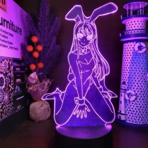 WAIFU MAI SAKURAJIMA LED ANIME LAMP (RASCAL DOES NOT DREAM OF A BUNNY GIRL SENPAI) Otaku0705 TOUCH Official Anime Light Lamp Merch
