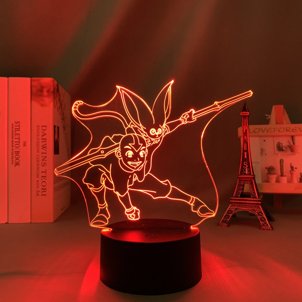 AANG AND MOMO LED ANIME LAMP (AVATAR THE LAST AIRBENDER) Otaku0705 TOUCH +(REMOTE) Official Anime Light Lamp Merch
