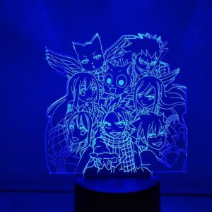 FAIRY TAIL TEAM LED ANIME LAMP (FAIRY TAIL) Otaku0705 TOUCH Official Anime Light Lamp Merch