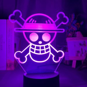 ONE PIECE LOGO+ LED ANIME LAMP (ONE PIECE) Otaku0705 TOUCH +(REMOTE) Official Anime Light Lamp Merch