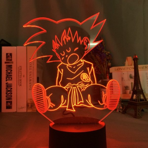 SLEEPY SON GOKU LED ANIME LAMP (DBZ) Otaku0705 TOUCH + (REMOTE) Official Anime Light Lamp Merch