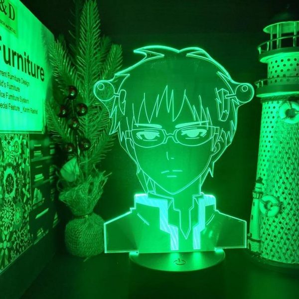 SAIKI K. LED ANIME LAMP (THE DISASTROUS LIFE OF SAIKI K) Otaku0705 TOUCH +(REMOTE) Official Anime Light Lamp Merch
