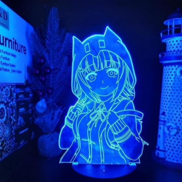 CHIAKI NANAMI LED ANIME LAMP (DANGANRONPA) Otaku0705 TOUCH Official Anime Light Lamp Merch
