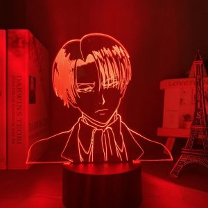 SLICK LEVI LED ANIME LAMP (ATTACK ON TITAN) Otaku0705 TOUCH +(REMOTE) Official Anime Light Lamp Merch