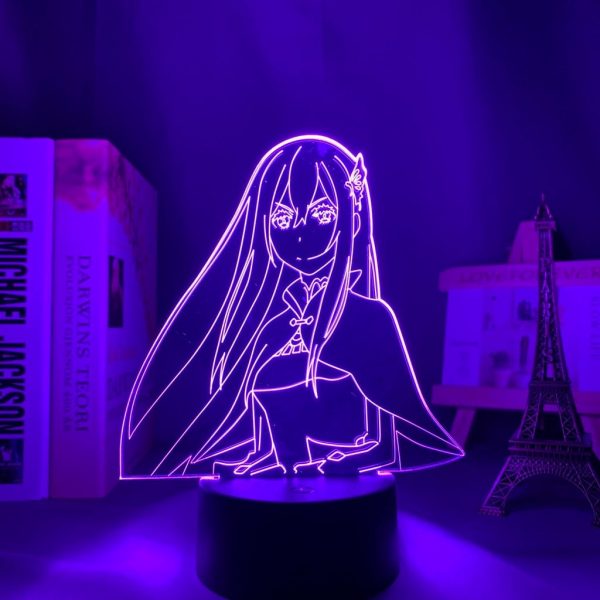 ECHIDNA + LED ANIME LAMP (RE:ZERO) Otaku0705 TOUCH +(REMOTE) Official Anime Light Lamp Merch