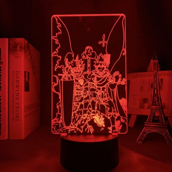 YUNO AND ASTA+ LED ANIME LAMPS (BLACK COVER) Otaku0705 TOUCH Official Anime Light Lamp Merch